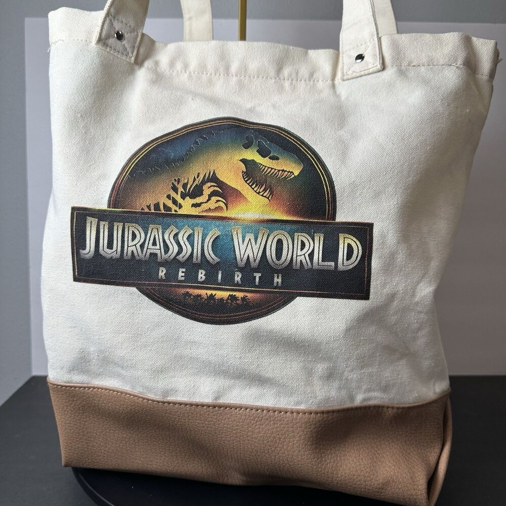 Jurassic World Rebirth Limited Edition Movie Promo Tote Purse Shoulder Bag Dino